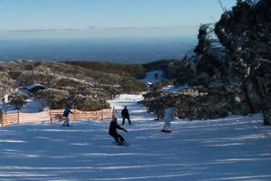 Ski run at Mt Baw Baw