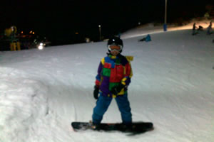 Nighttime Snowboarding at Mt Hotham