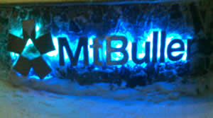 Illuminated Sign at Mt Buller Snow Resort
