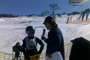 Snowbaording at Perisher