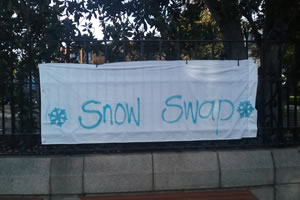 Snow Swap Meet Sign